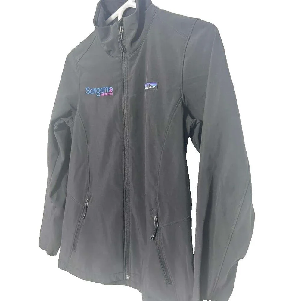 Patagonia Full Zip Jacket Women Size XS Black Soft Shell Outdoor - Picture 2 of 6